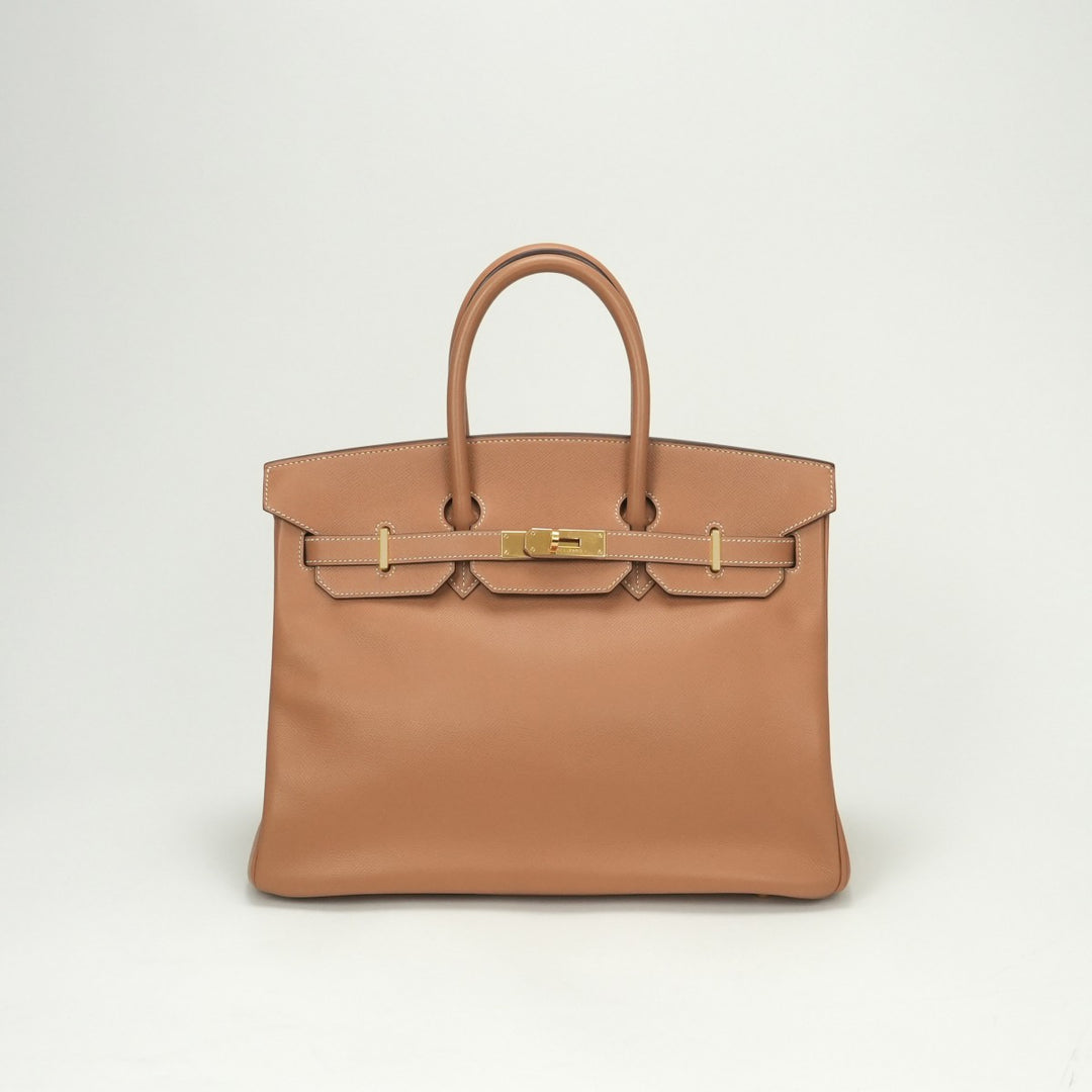 HERMÈS バーキン35 クシュベルブラウン レザーバッグ HERMES HERMES Birkin 35 Birkin 35 Bag Tote Bag Couchevel Natural