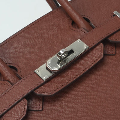HERMES 爱马仕 Birkin 30 Birkin 30 袋子，手提袋，爱普生，西恩，棕色，棕色，银色配件，vo Epson