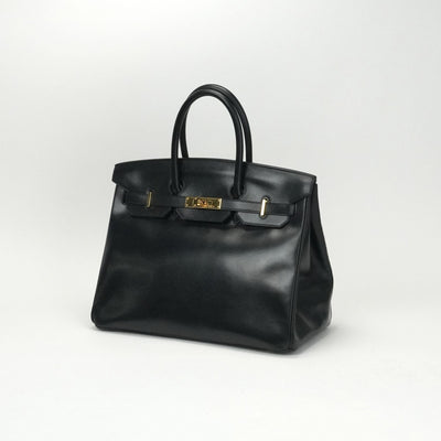 エルメス HERMES バーキン35 バーキン 35 バッグ トートバッグ ボックスカーフ ノワール ブラック 黒 ゴールド金具