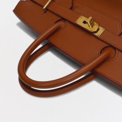 HERMES 爱马仕 Haut a courroies 45 Haut a courroies 45 包 手提包 沙发金色 金色 棕色 棕色 棕色金色五金 手提包