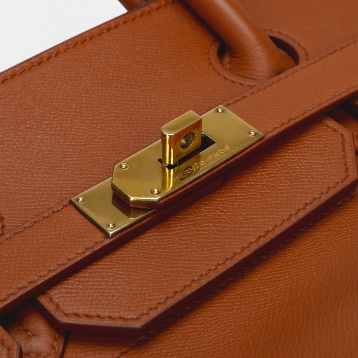 HERMES 爱马仕 Haut a courroies 45 Haut a courroies 45 包 手提包 沙发金色 金色 棕色 棕色 棕色金色五金 手提包