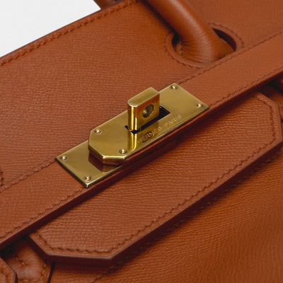 HERMES 爱马仕 Haut a courroies 45 Haut a courroies 45 包 手提包 沙发金色 金色 棕色 棕色 棕色金色五金 手提包