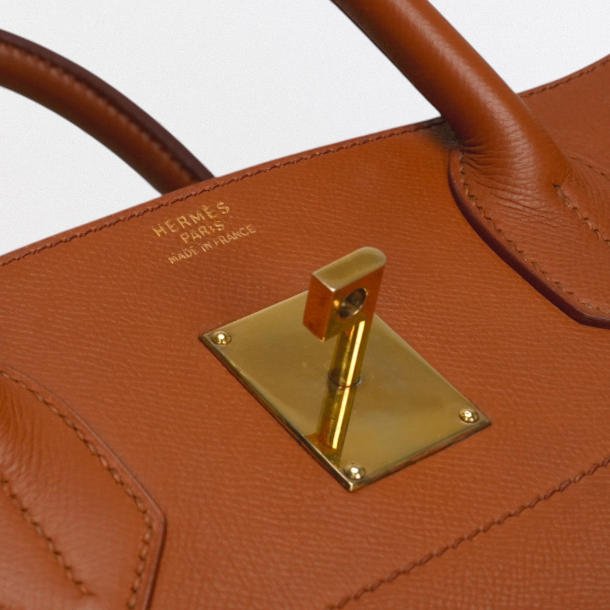 HERMES 爱马仕 Haut a courroies 45 Haut a courroies 45 包 手提包 沙发金色 金色 棕色 棕色 棕色金色五金 手提包