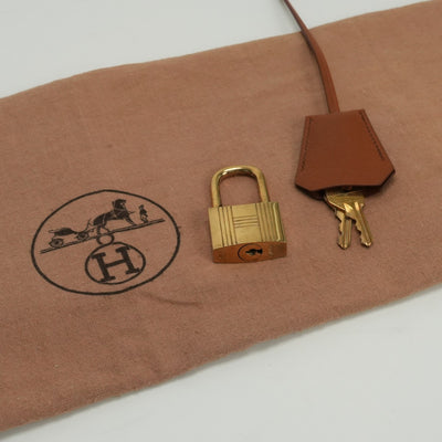 HERMES 爱马仕 Haut a courroies 45 Haut a courroies 45 包 手提包 沙发金色 金色 棕色 棕色 棕色金色五金 手提包