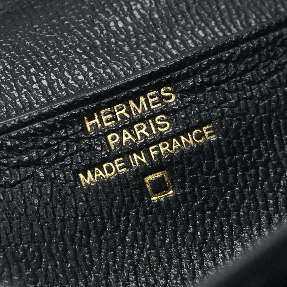 HERMES HERMES B?arn soufflet Bearn soufflet Wallet Long Wallet Long Wallet Alligator Crocodile Noir Black Gold Metal Exotic
