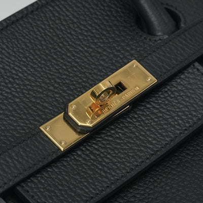 HERMES 爱马仕 Birkin 40 Birkin 40 包，手提袋，阿登，黑色，黑色，金色配件