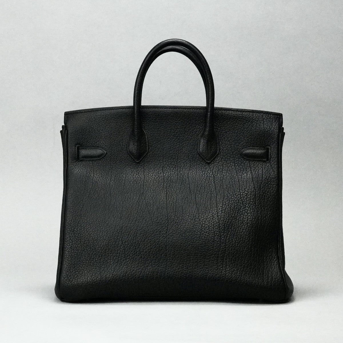 HERMES HERMES Haut ? courroies 32 Haut ? courroies 32 Bag, tote bag, fjord, noir, black, gold fittings