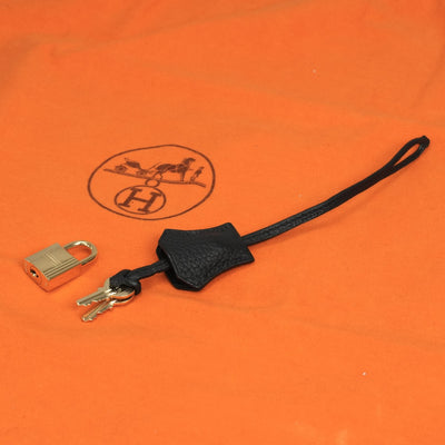 HERMES 爱马仕 Haut a courroies 32 Haut a courroies 32 包，手提袋，峡湾，黑色，黑色，金色配件