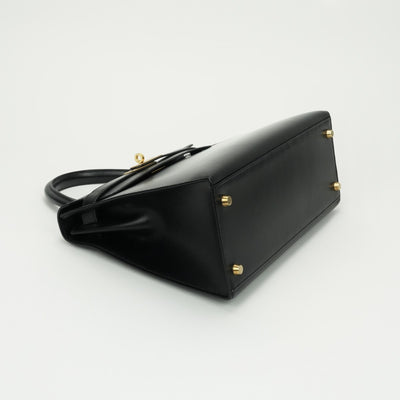 エルメス HERMES ケリー28 ケリー 28 バッグ トートバッグ ボックスカーフ ノワール noir ブラック 黒