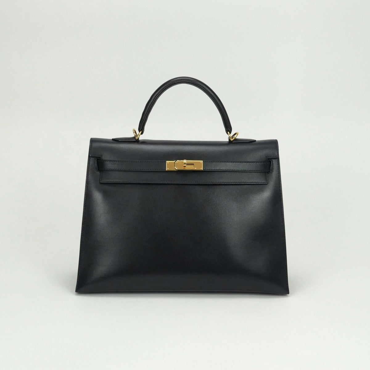 エルメス HERMES ケリー35 ケリー 35 バッグ トートバッグ ショルダーバッグ ボックスカーフ ネイビー 紺 ゴールド金具