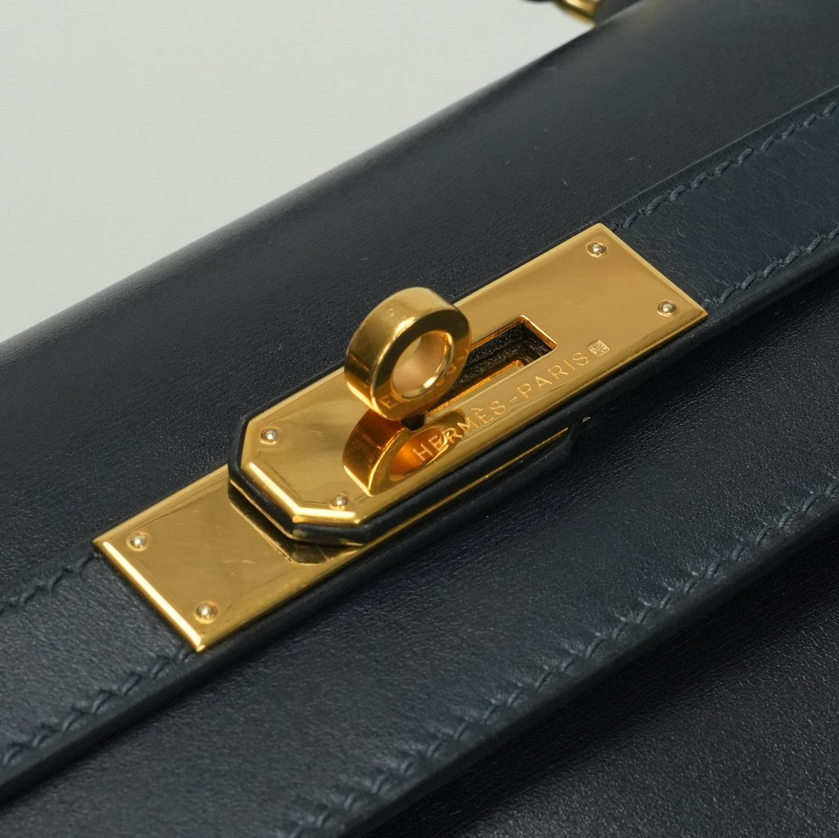 エルメス HERMES ケリー35 ケリー 35 バッグ トートバッグ ショルダーバッグ ボックスカーフ ネイビー 紺 ゴールド金具