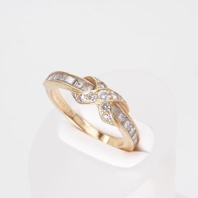 Tiffany & Co. TIFFANY&Co. Signature Ring 750YG Gold Yellow Gold Diamond Ring