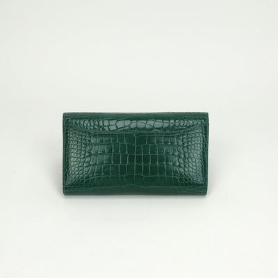 エルメス HERMES コンスタンスロング コンスタンス ロング 財布 長財布 ロングウォレット アリゲーター クロコダイル ヴェール グリーン green 緑 ゴールド金具 エキゾチック