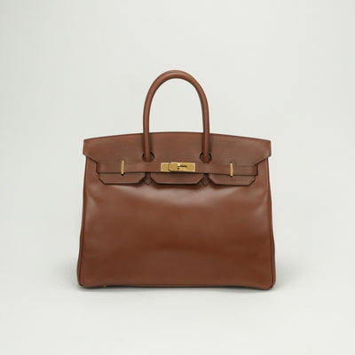 エルメス HERMES バーキン35 バーキン 35 ヴェルソ バッグ トートバッグ ボックスカーフ フォーブ Fauve クレ Craie ブラウン Brown ベージュ beige 茶 ゴールド金具 ハンドバッグ バイカラー