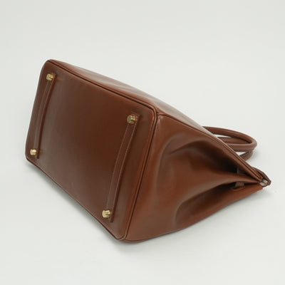 エルメス HERMES バーキン35 バーキン 35 ヴェルソ バッグ トートバッグ ボックスカーフ フォーブ Fauve クレ Craie ブラウン Brown ベージュ beige 茶 ゴールド金具 ハンドバッグ バイカラー