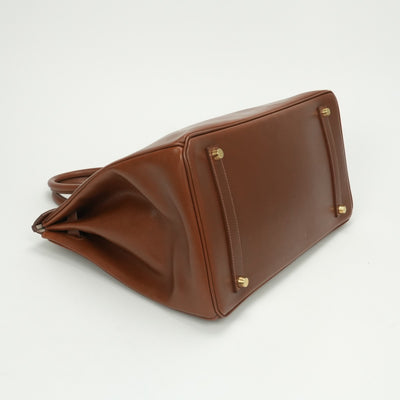 エルメス HERMES バーキン35 バーキン 35 ヴェルソ バッグ トートバッグ ボックスカーフ フォーブ Fauve クレ Craie ブラウン Brown ベージュ beige 茶 ゴールド金具 ハンドバッグ バイカラー