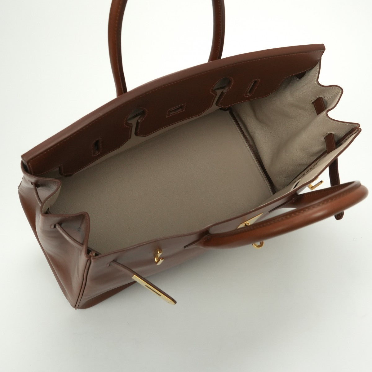 エルメス HERMES バーキン35 バーキン 35 ヴェルソ バッグ トートバッグ ボックスカーフ フォーブ Fauve クレ Craie ブラウン Brown ベージュ beige 茶 ゴールド金具 ハンドバッグ バイカラー