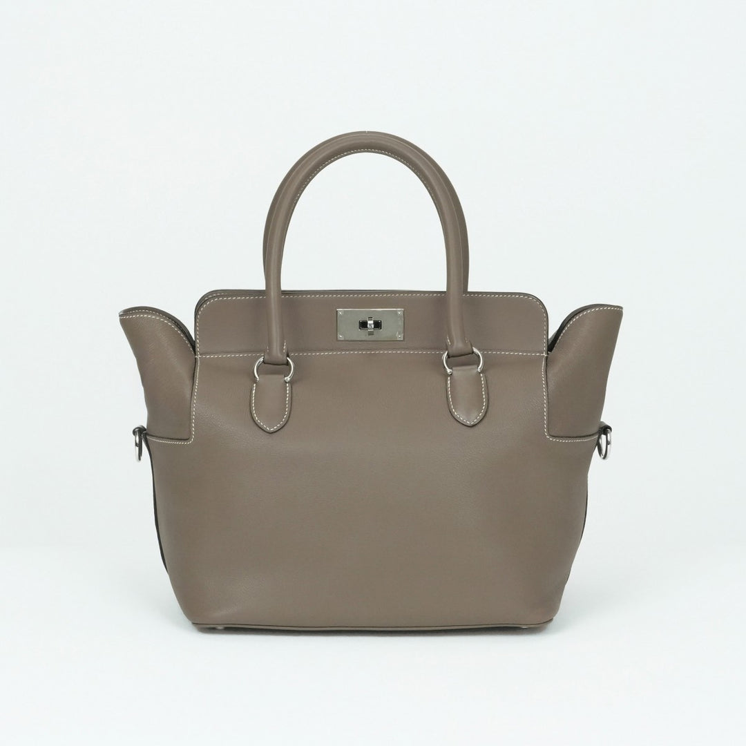 エルメス HERMES ツールボックス26 ツールボックス 26 バッグ ショルダーバッグ エバーカラー エトゥープ グレー シルバー金具 エルメス HERMES ツールボックス26 ツールボックス 26 バッグ