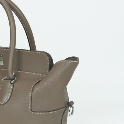 エルメス HERMES ツールボックス26 ツールボックス 26 バッグ ショルダーバッグ エバーカラー エトゥープ グレー シルバー金具 エヴァーカラー