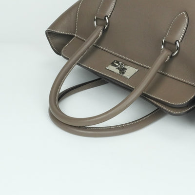 エルメス HERMES ツールボックス26 ツールボックス 26 バッグ ショルダーバッグ エバーカラー エトゥープ グレー シルバー金具 エヴァーカラー