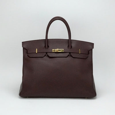 HERMES HERMES Birkin 40 Birkin 40 Tote bag Togo Maron Fonse Brown Brown Gold hardware
