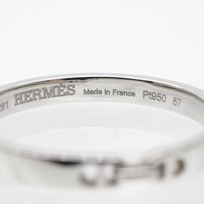 HERMES HERMES Chaine d'Ancre Chaine d'AncreRing Ever Ring Pt950 Silver Wedding Ring Marriage Ring Platinum Pair Ring