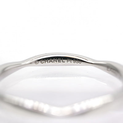 CHANEL CHANEL Marriage Rings, Marriage Ring, Camellia Collection Ring, Pt950, Silver, Wedding Ring, Marriage Ring, Platinum