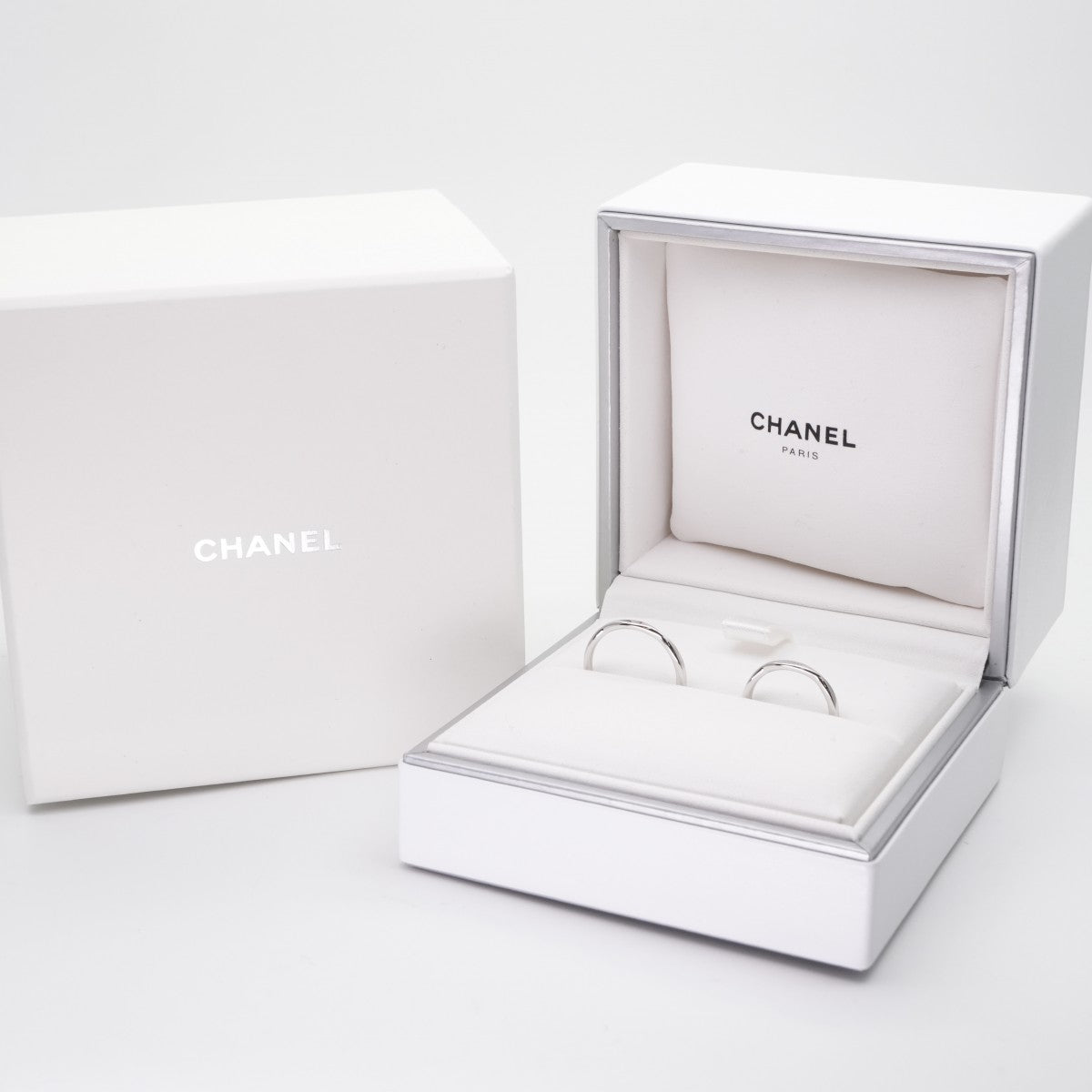 シャネル CHANEL マリッジリング マリッジリング カメリア コレクション リング 指輪 Pt950 シルバー 結婚指輪　マリッジリング　プラチナ