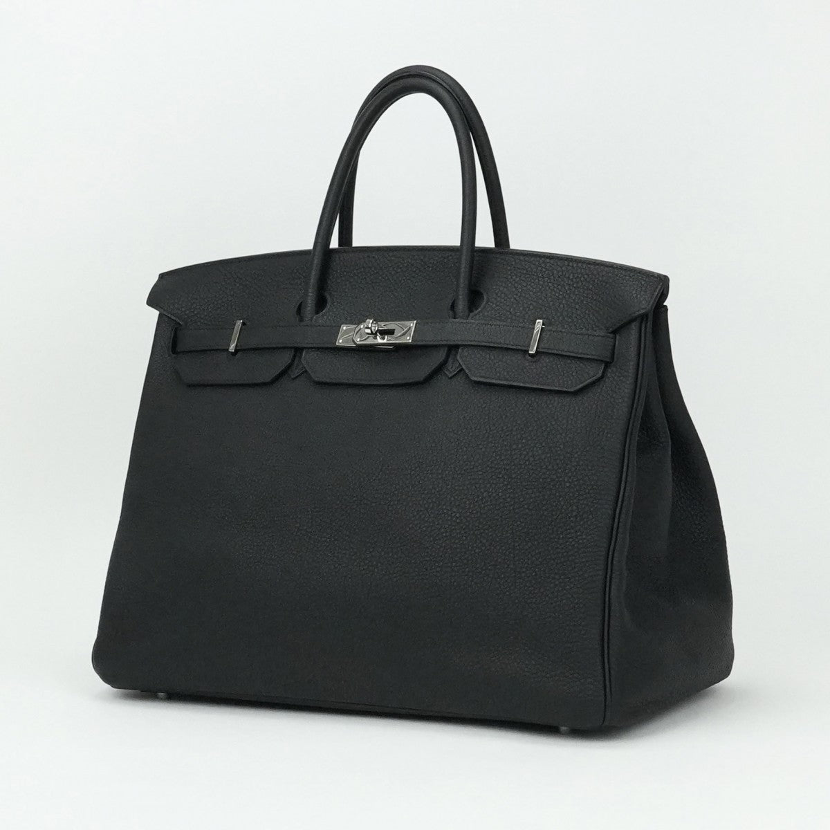 HERMES 헤르메스 Birkin 40 Birkin 40 토트 백 토고 누아 블랙 실버 하드웨어