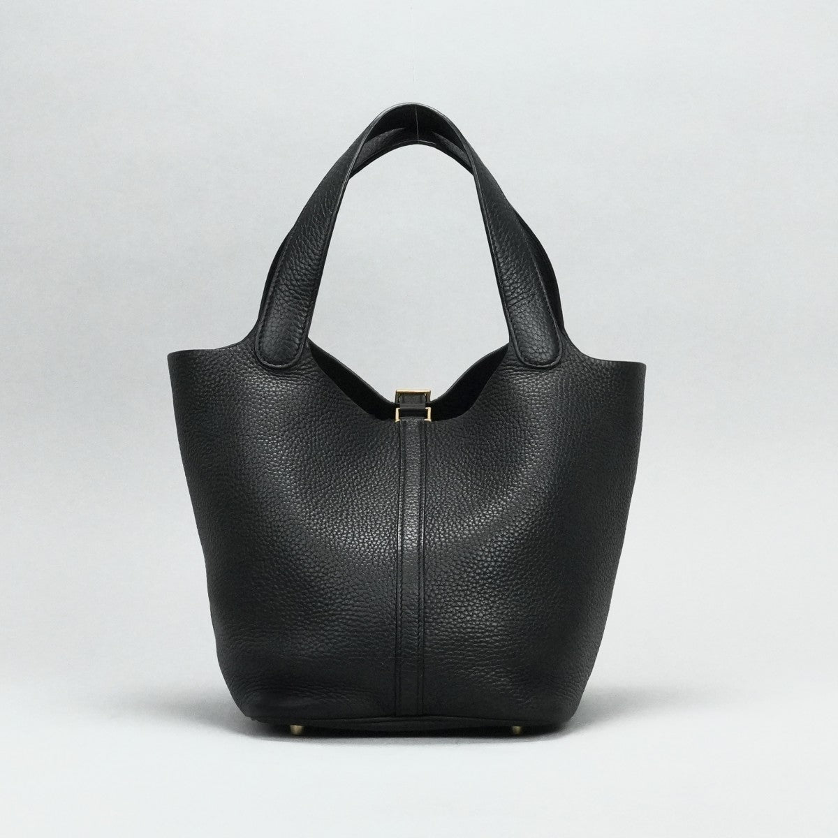 HERMES HERMES Picotin lock MM Picotin lock MM Picotin lock 22 Tote bag Toryon Clemence Noir Black Gold hardware