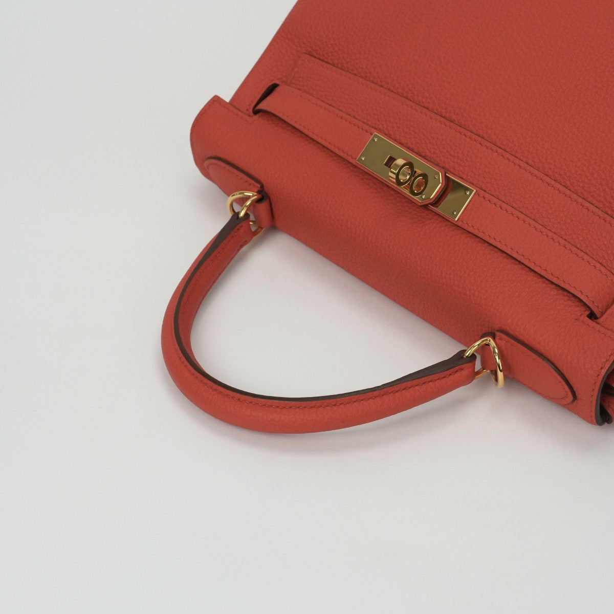 HERMES HERMES Kelly 28 Kelly 28 Bag, Tote Bag, Shoulder Bag, Togo, Capucine, Orange, Gold Fittings