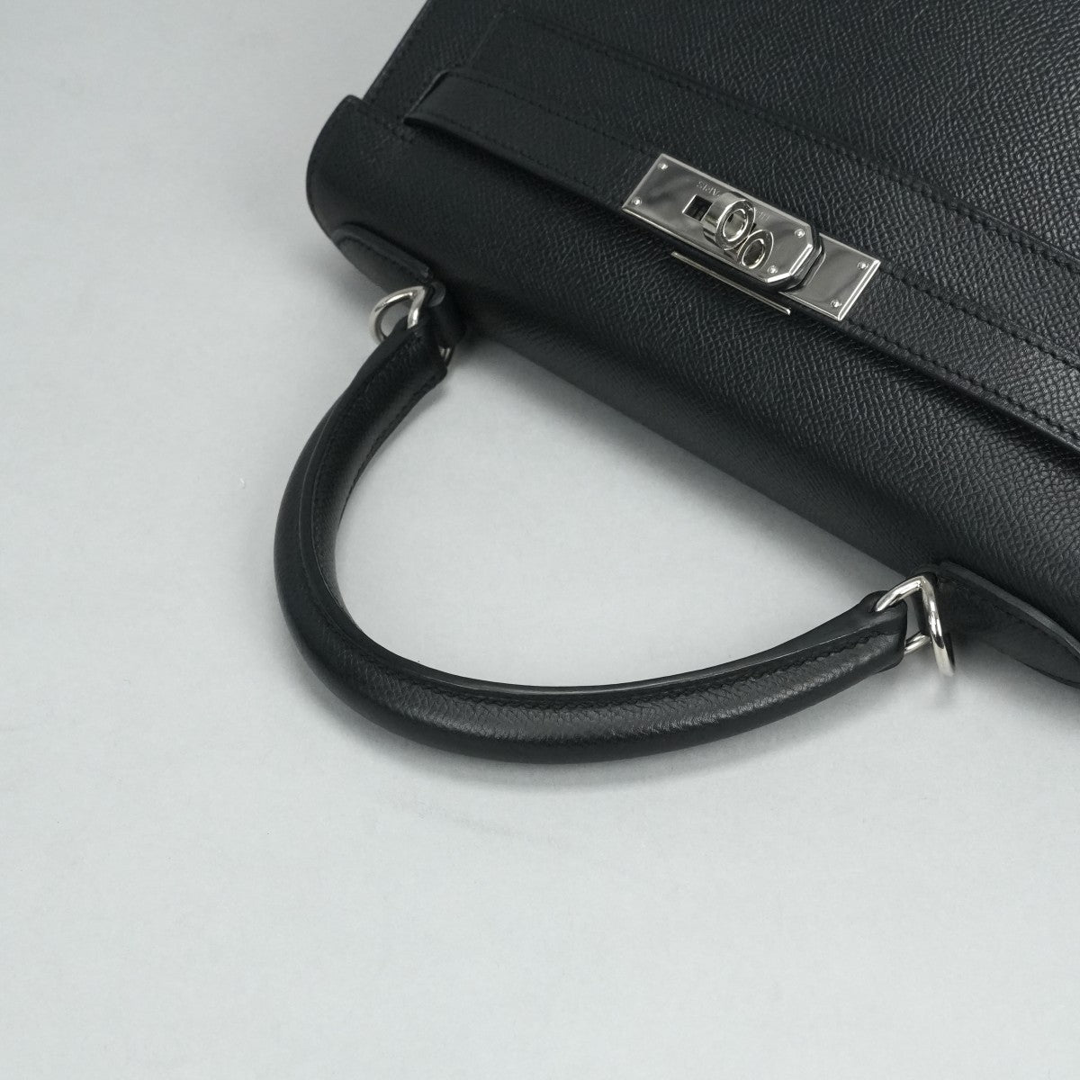 HERMES HERMES Kelly 28 Kelly 28 Bag, Tote Bag, Shoulder Bag, Epson Noir, Black, Black, Silver Fittings, Vaugh Epson