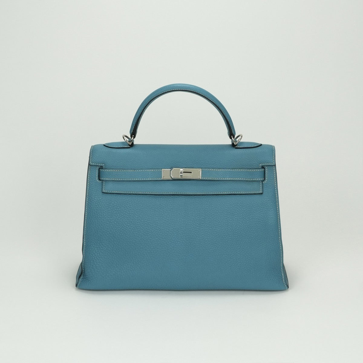 HERMES HERMES Kelly 32 Kelly 32 Bag, tote bag, shoulder bag, togo, bluejean, blue, silver hardware