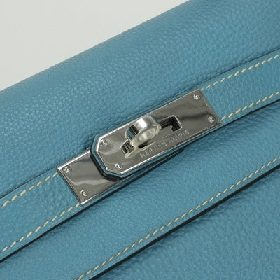 HERMES HERMES Kelly 32 Kelly 32 Bag, tote bag, shoulder bag, togo, bluejean, blue, silver hardware