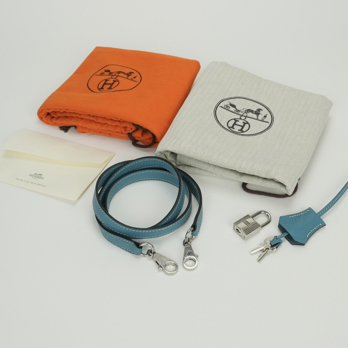 HERMES HERMES Kelly 32 Kelly 32 Bag, tote bag, shoulder bag, togo, bluejean, blue, silver hardware
