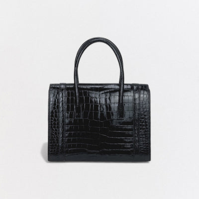 エルメス HERMES ドラッグ27 ドラッグ 27 バッグ トートバッグ クロコダイル ノワール Noir ブラック Black 黒 ゴールド金具 ハンドバッグ アリゲーター ニロティカス ポロサス