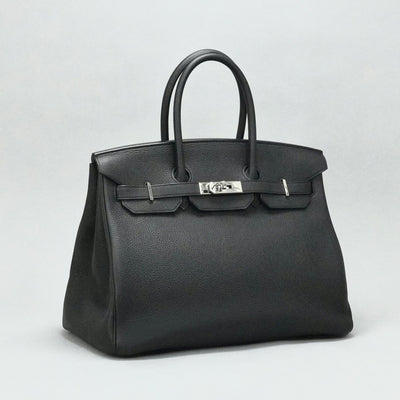 HERMES 헤르메스 Birkin 35 Birkin 35 토트 백 토고 누아 블랙 실버 하드웨어