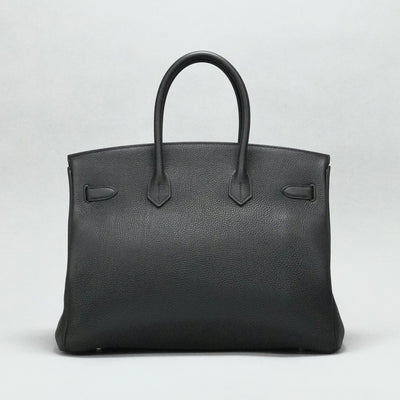 HERMES 헤르메스 Birkin 35 Birkin 35 토트 백 토고 누아 블랙 실버 하드웨어