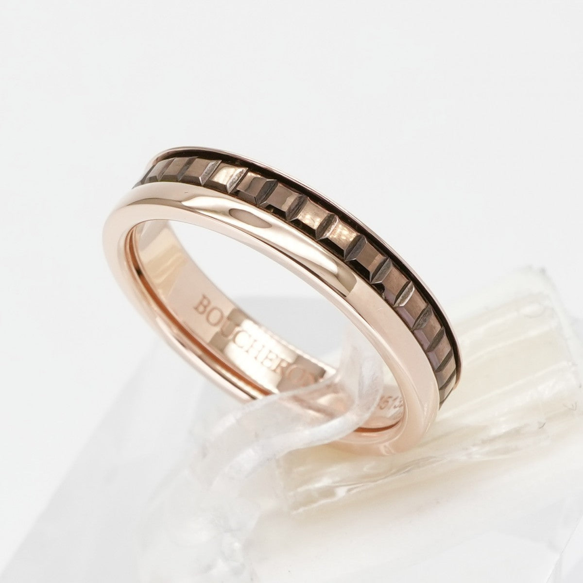 BOUCHERON BOUCHERON Quatre Classic Ring Half Quatre ring Pink gold brown PVD quatre classic ring 750PG Pink gold yellow gold brown PVD Quatre classic