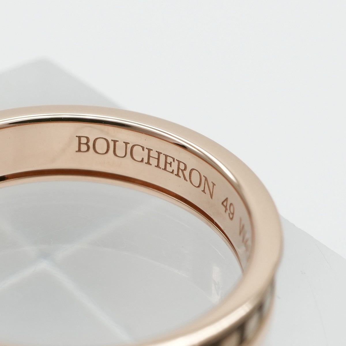 BOUCHERON Boucheron Quatre经典戒指一半 Quatre ring 粉红色金棕色PVD QUATRE经典戒指750pg粉红色的金黄色棕色PVD Quatre Classic