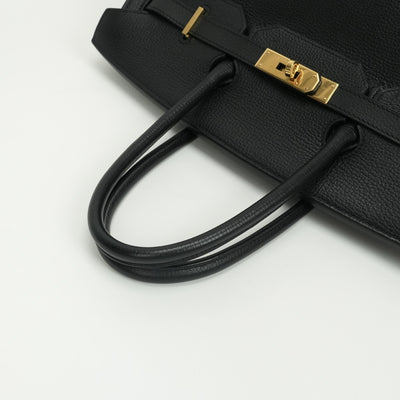 HERMES HERMES Birkin 35 Birkin 35 Bag Tote Bag Ardenne Noir Noir Black Black Gold Hardware