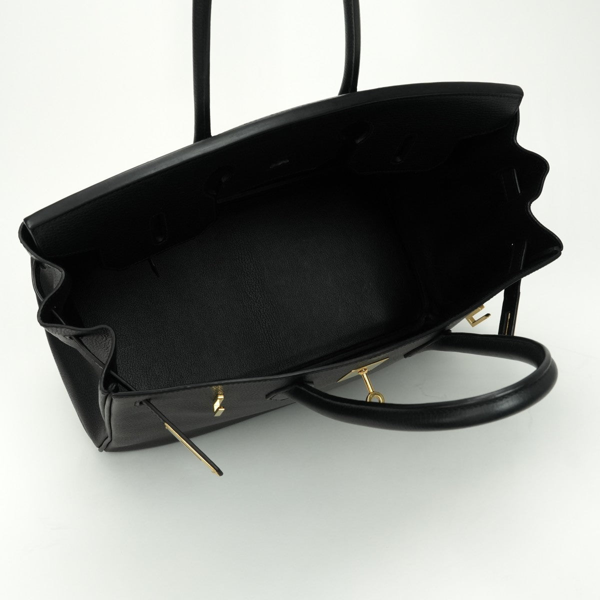 HERMES HERMES Birkin 35 Birkin 35 Bag Tote Bag Ardenne Noir Noir Black Black Gold Hardware