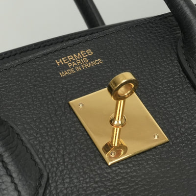 HERMES HERMES Birkin 35 Birkin 35 Bag Tote Bag Ardenne Noir Noir Black Black Gold Hardware
