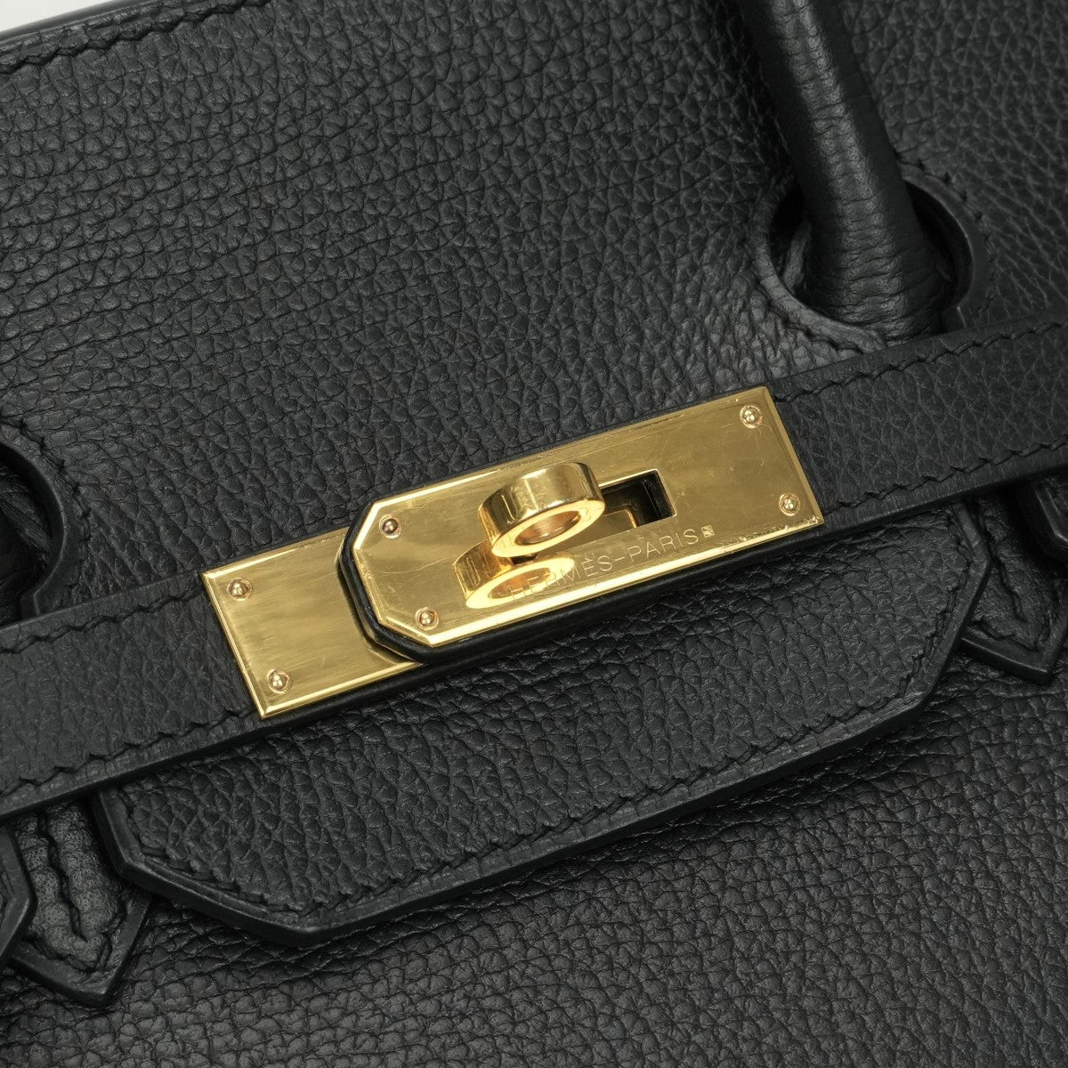 HERMES HERMES Birkin 35 Birkin 35 Bag Tote Bag Ardenne Noir Noir Black Black Gold Hardware