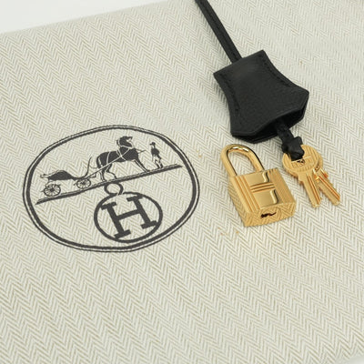 HERMES HERMES Birkin 35 Birkin 35 Bag Tote Bag Ardenne Noir Noir Black Black Gold Hardware