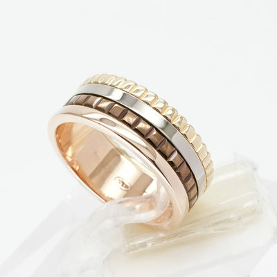 BOUCHERON Boucheron Quatre Classic Ring Small Quatre ring 퀘이터 클래식 링 750 옐로우 골드 핑크 골드 화이트 골드 브라운 옐로우 골드 화이트 골드 핑크 골드 브라운 PVD