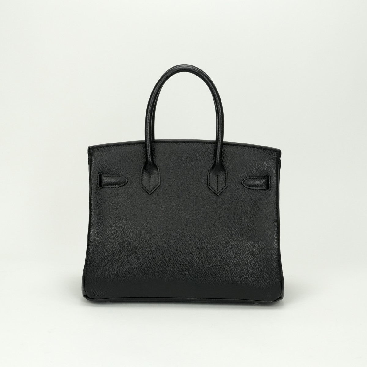HERMES HERMES Birkin 30 Birkin 30 Bag Tote Bag Epson Noir Noir Black Black Silver Hardware Vaugh Epson