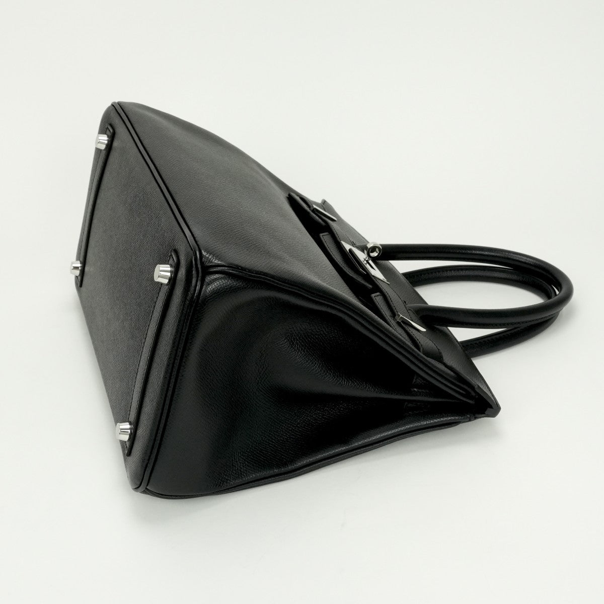 HERMES HERMES Birkin 30 Birkin 30 Bag Tote Bag Epson Noir Noir Black Black Silver Hardware Vaugh Epson
