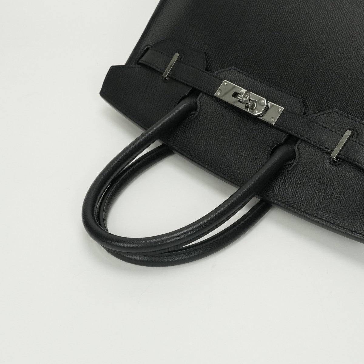 HERMES HERMES Birkin 30 Birkin 30 Bag Tote Bag Epson Noir Noir Black Black Silver Hardware Vaugh Epson