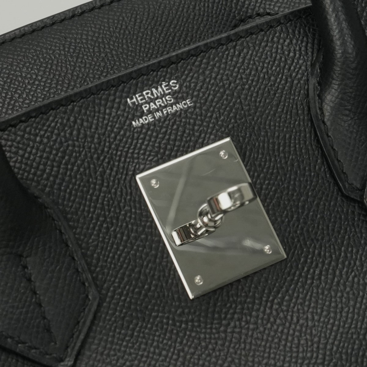 HERMES HERMES Birkin 30 Birkin 30 Bag Tote Bag Epson Noir Noir Black Black Silver Hardware Vaugh Epson